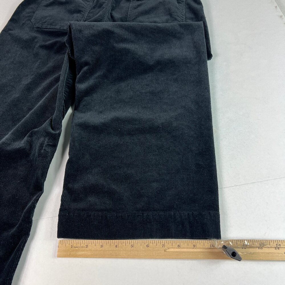 Maeve Pant Women's 32x24* Colette Corduroy High Rise Wide Leg Crop Black Tag 32 - Picture 11 of 16